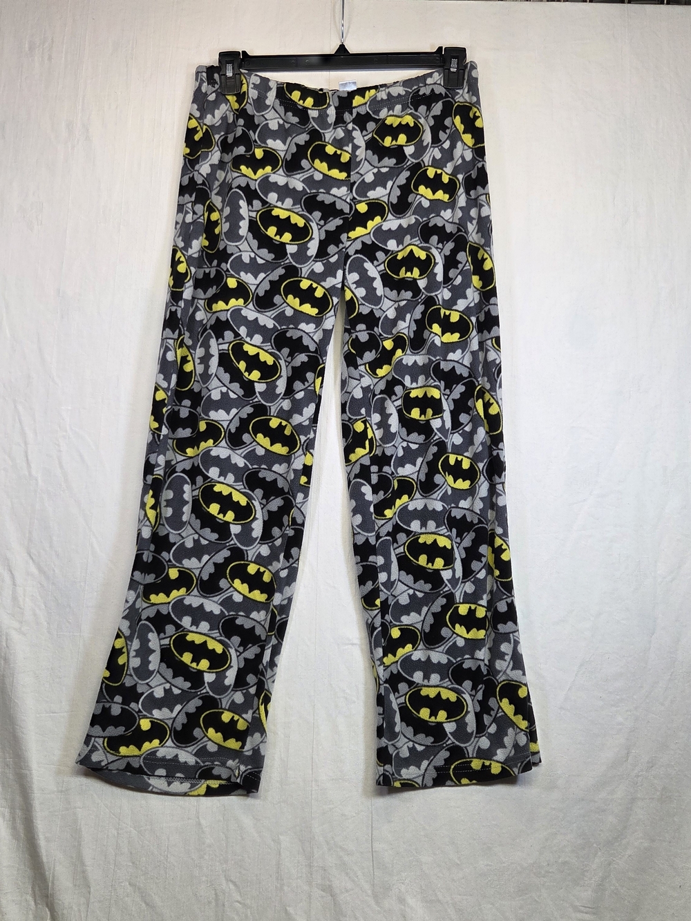 Kids Batman Logo Grey & Yellow Sleep Pants. Size L. #0290